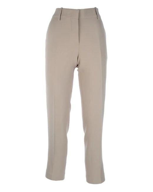 Ermanno Scervino Natural Cropped Trousers