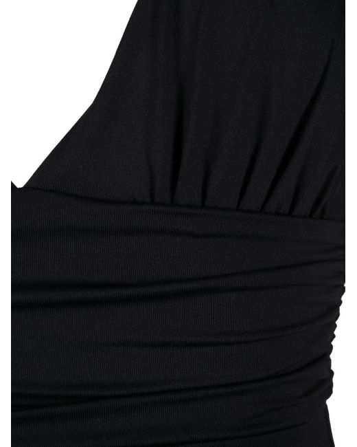 Melissa Odabash Black Panarea Ruched Swimsuit
