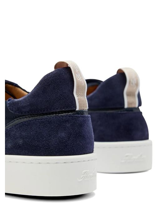 Aurélien Blue Suede Slip-On Sneakers for men