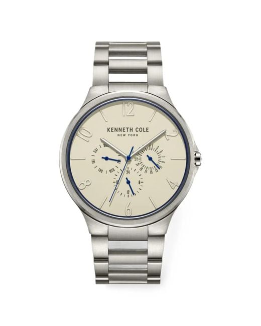 Kenneth Cole Gray Link Bracelet 44Mm Watch for men