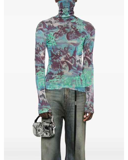 Innerraum Metallic-Buckle Patterned Tote Bag for men