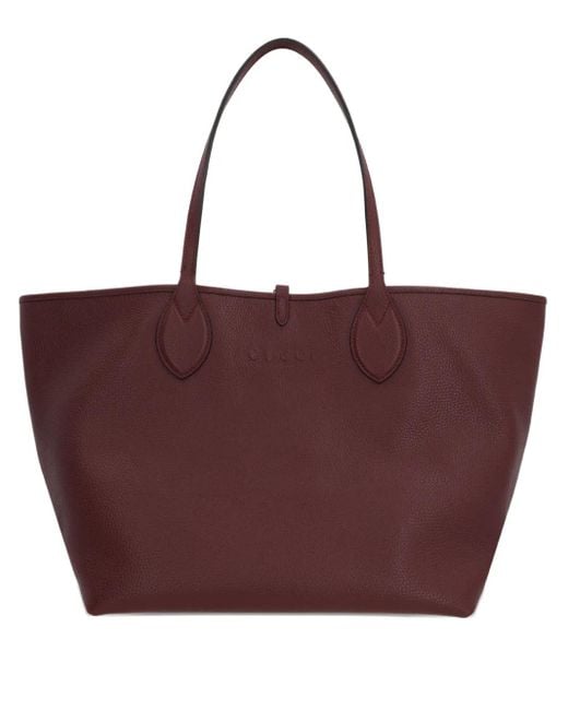 Gucci Totissima リバーシブル レザーハンドバッグ L Purple
