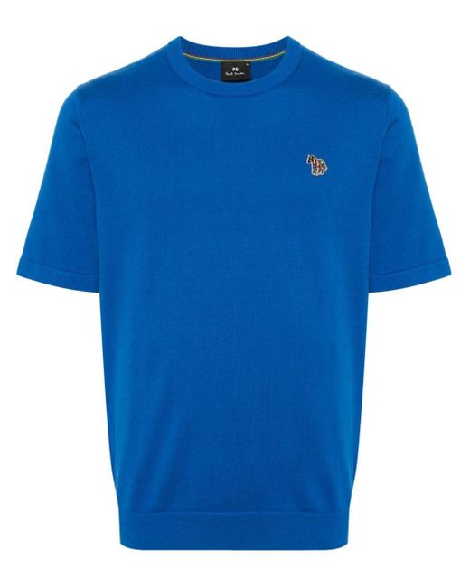 PS by Paul Smith T-Shirt aus Bio-Baumwolle in Blue für Herren