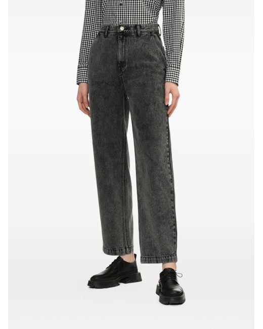 Adererror Gray Trs Tag Acid-Wash Jeans