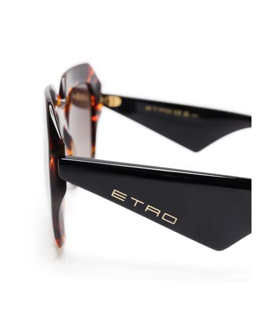 Etro Pink Geometric-Frame Sunglasses