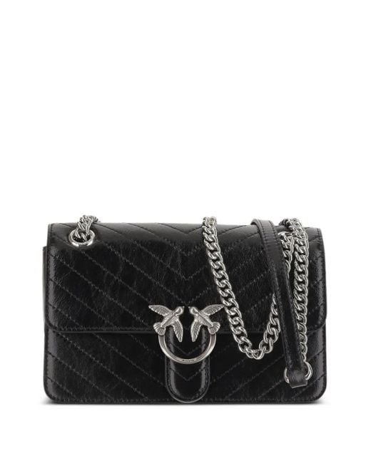 Pinko Classic Love キルティング ショルダーバッグ Black