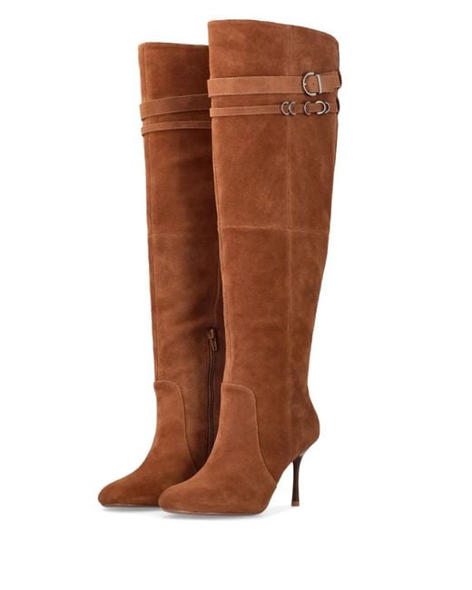 Pinko Brown Suede Boots