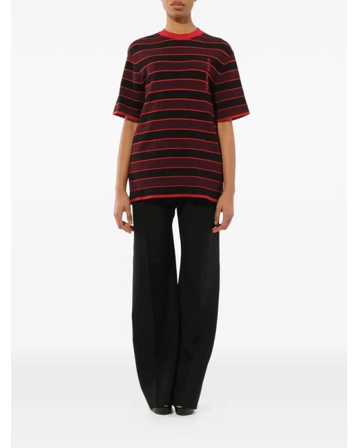 Givenchy Striped Logo-Embroidered Sweater