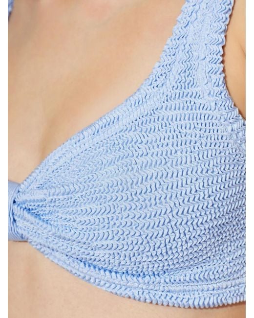 Paramidonna Blue Salma Crinkle-Effect Bikini
