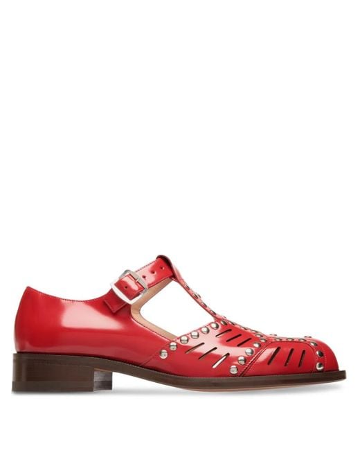 Bally Red Spiegel Pumps