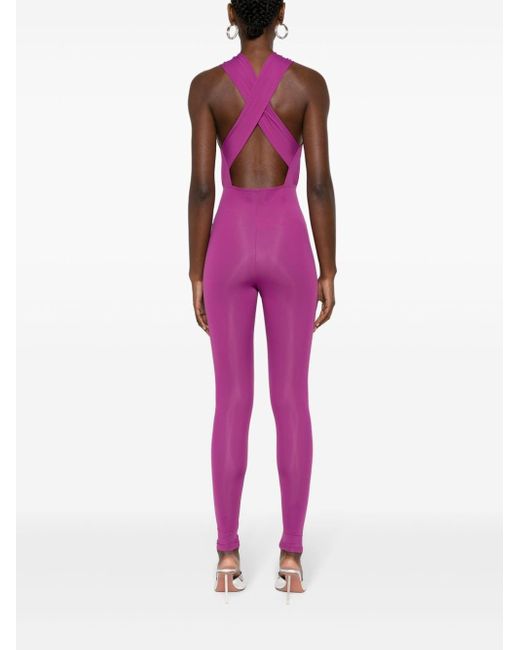 ANDAMANE Jumpsuit Met Halternek in het Pink