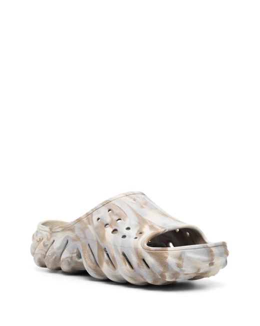 CROCSTM White Marble-Effect Perforated-Design for men