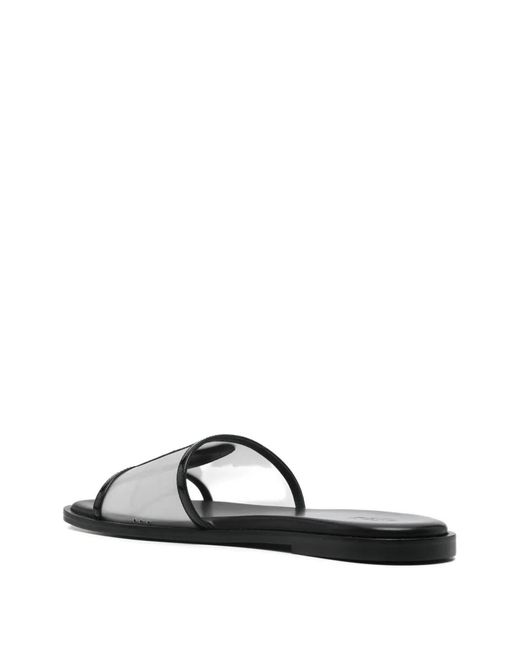 MSGM White Logo Mules