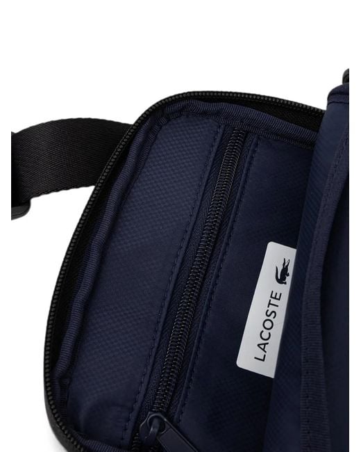 Lacoste Black Logo-Plaque Belt Bag