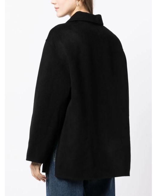 Loulou de Saison Black Cashmere Buttoned Jacket