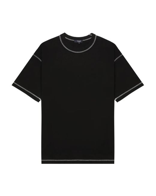 Comme des Garçons Black Contrast-Stitch T-Shirt for men