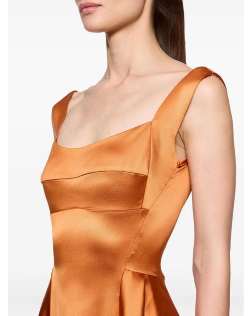 Abito Con Scollo Squadrato di Atu Body Couture in Orange