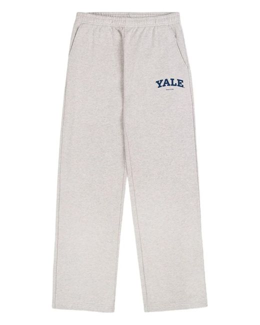 Sporty & Rich White Yale Track Pants