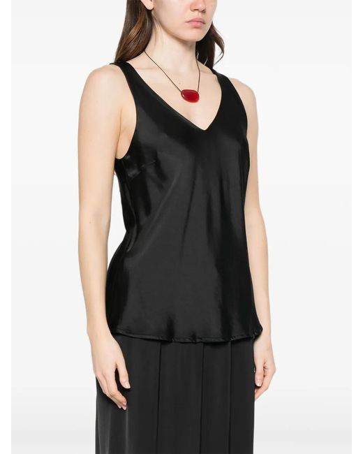 Dixie Black Blouse À Col V