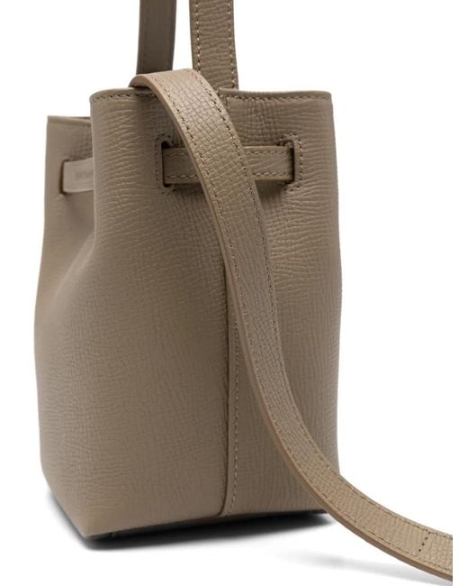 Longchamp Natural Xs Le Smart Leather Bucket Bag