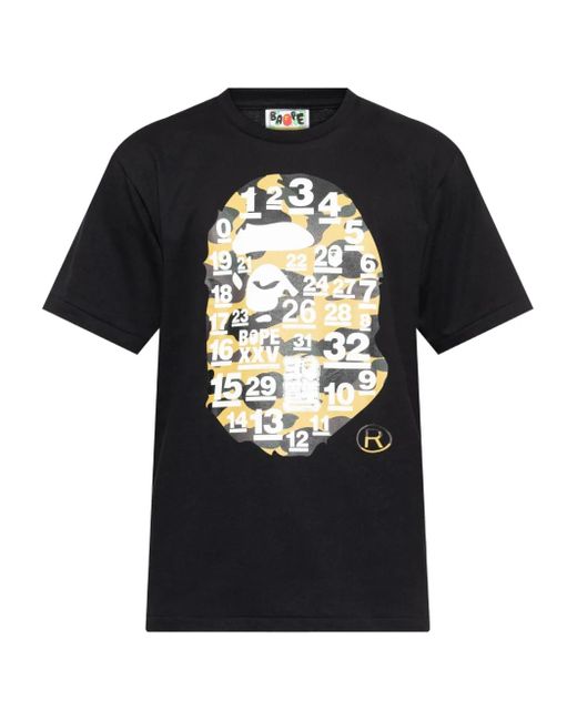 A Bathing Ape 32nd Anniv. Big Ape Head T-Shirt in Black für Herren