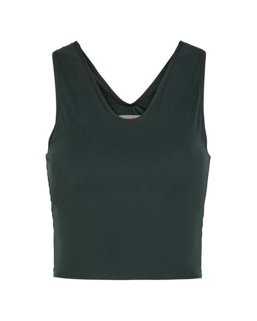 Spense Green Cosmic Racer V-Neck Tank Top