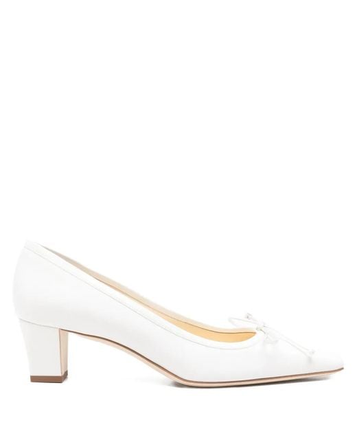 Manolo Blahnik Natural Materbal Bow Pumps