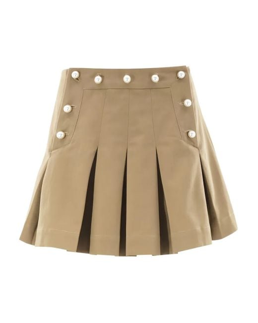 Sea Natural Suzette Minirock mit Perlenverzierung