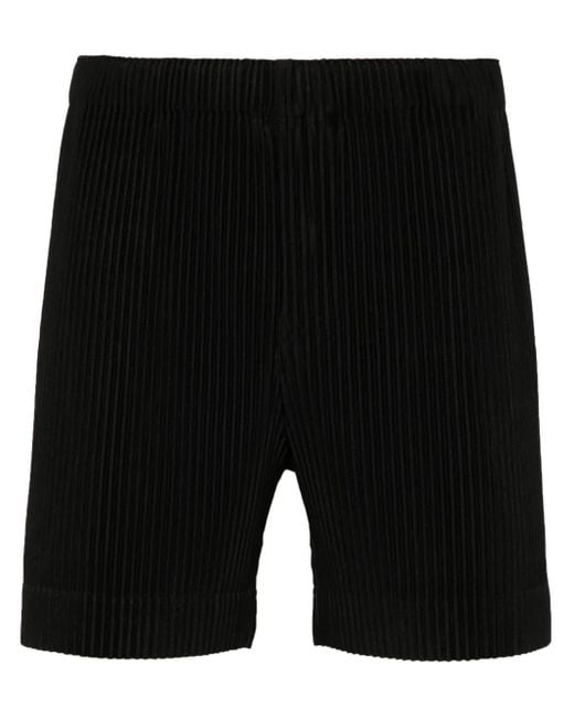 Homme Plissé Issey Miyake Black Mc July Shorts for men