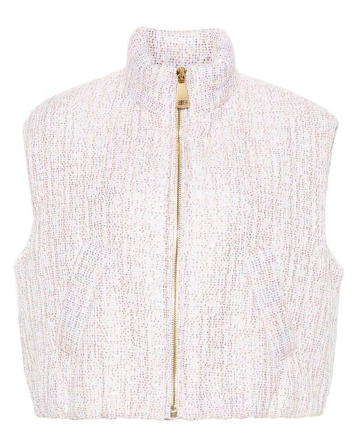 Khrisjoy Pink Joy Vest Tweed Cropped