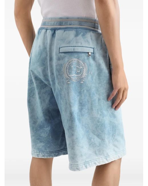 Dolce & Gabbana Blue Drawstring Shorts for men