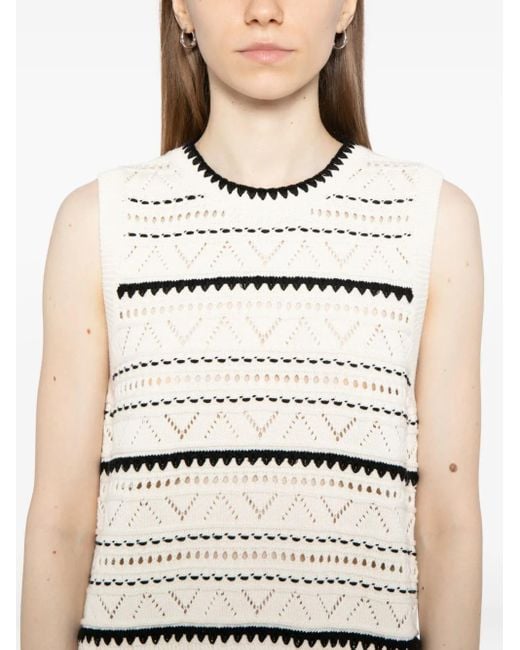 Varley Natural Athena Pointelle Vest
