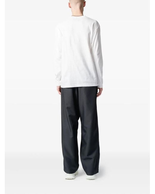 Yoshio Kubo White T-Shirt Mit Slogan-Print