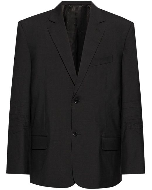 Blazer en laine à simple boutonnage Balenciaga pour homme en coloris Black