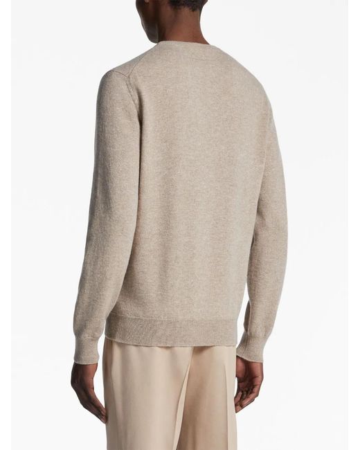 Zegna Natural Cashmere Sweater for men
