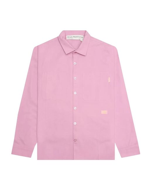 Advisory Board Crystals Overhemd Met Logopatch in het Pink voor heren