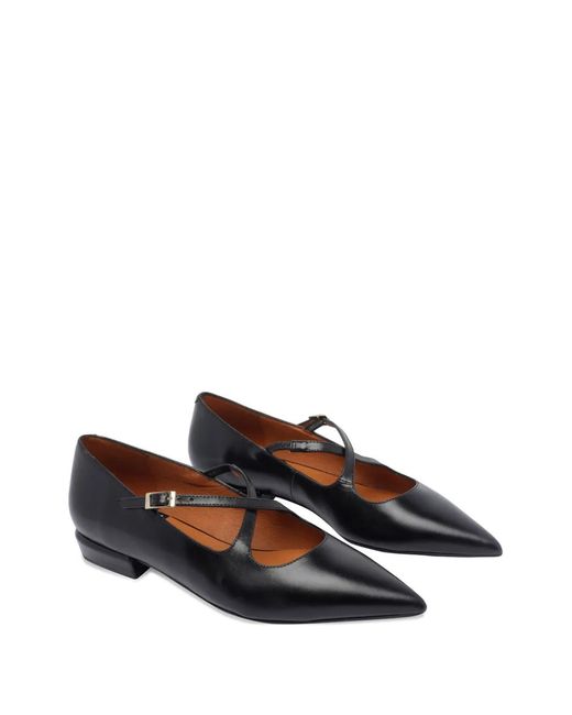 Angel Alarcon Black Pointed-Toe Pumps