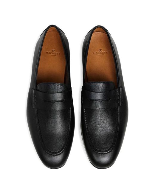 Hackett White Regal Saddle Leather Loafers for men