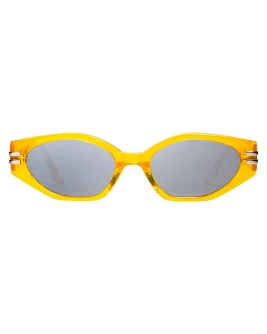Gentle Monster Yellow Ghost Y2 Oval Frame Sunglasses
