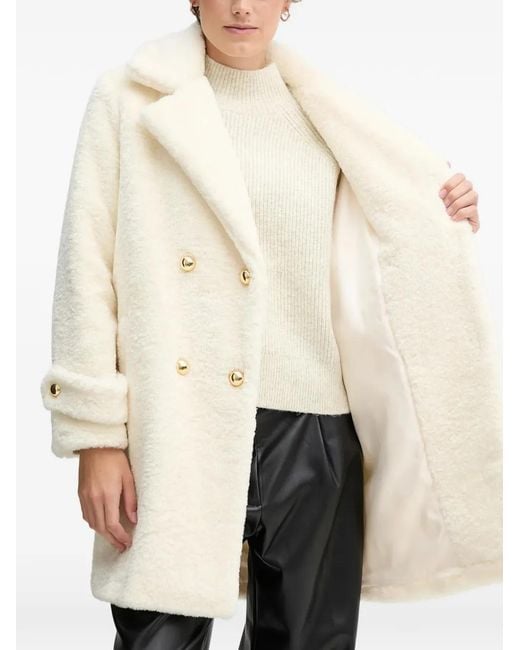 GAUDI Natural Buttoned-Cuff Coat