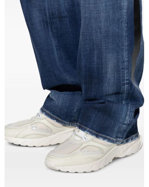 DSquared² White Sprinter Panelled Sneakers for men