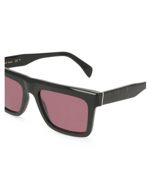 Paul Smith Black Rectangle-Frame Glasses for men