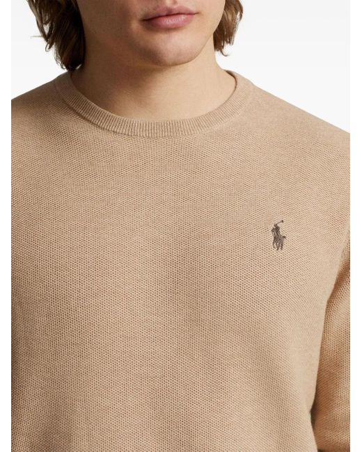 Polo Ralph Lauren Natural Polo Pony-Embroidered Jumper for men