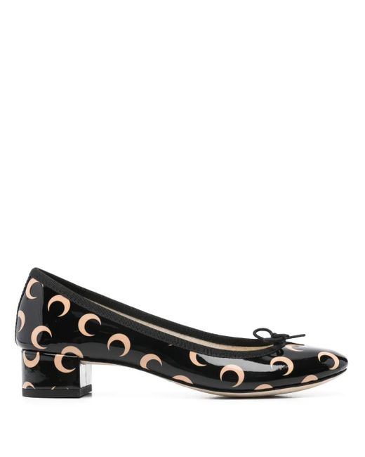 MARINE SERRE X Repetto Camille 30mm パンプス Black