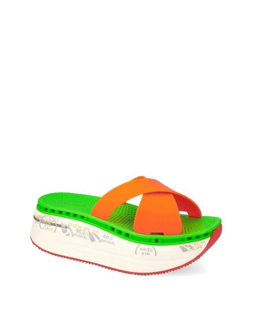 Premiata Green Claquettes Moura