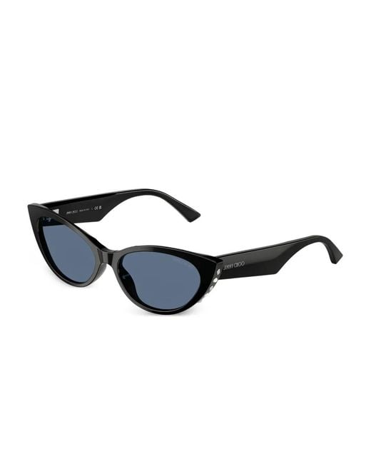 Jimmy Choo Blue Lunettes De Soleil À Monture Papillon