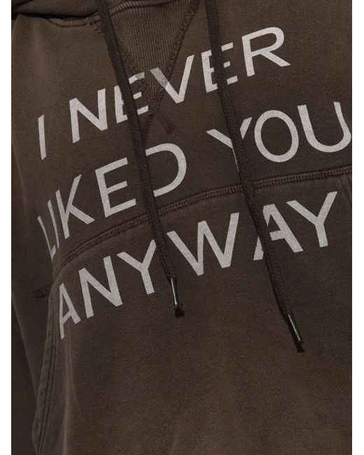 R13 Black Hoodie À Coupe Crop