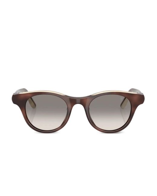 Brunello Cucinelli ラウンドフレーム サングラス Gray