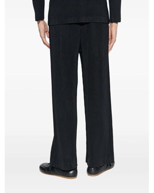 Homme Plissé Issey Miyake Blue Homme Plisse' Issey Miyake Pleated Trousers for men
