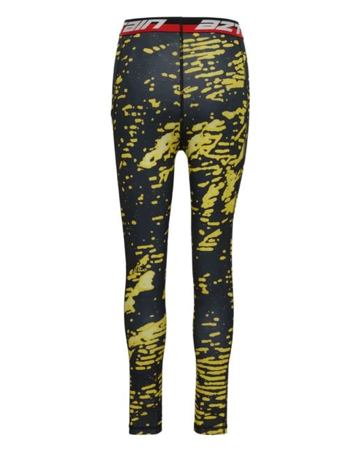 Aztech Mountain Green Next To Skin Printed Leggings